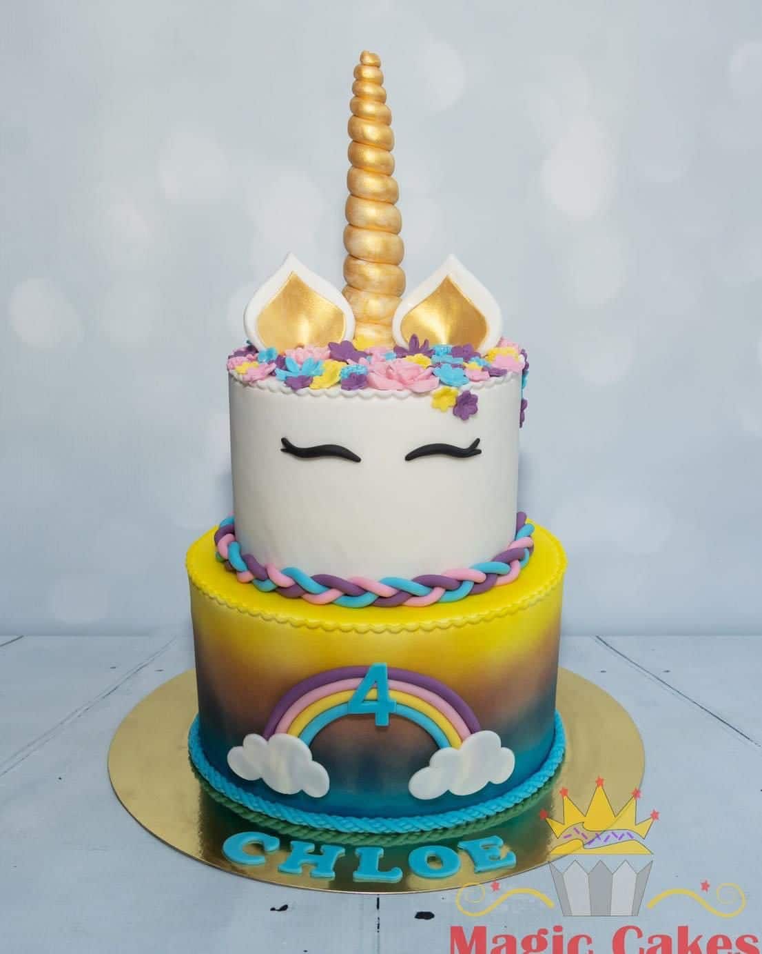 Unicorn taart